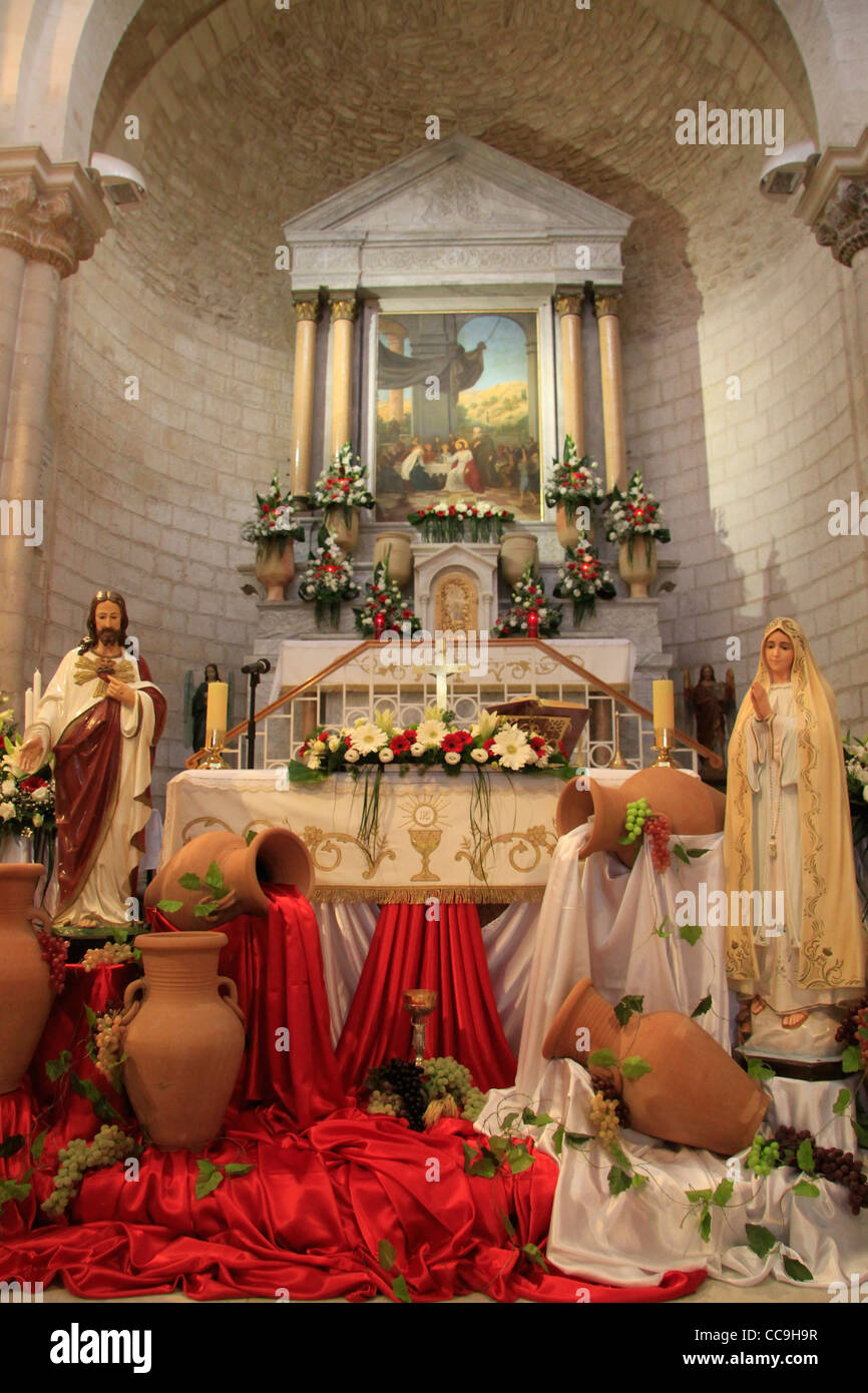 The Franciscan Wedding Church in Kafr Cana Stock Photo