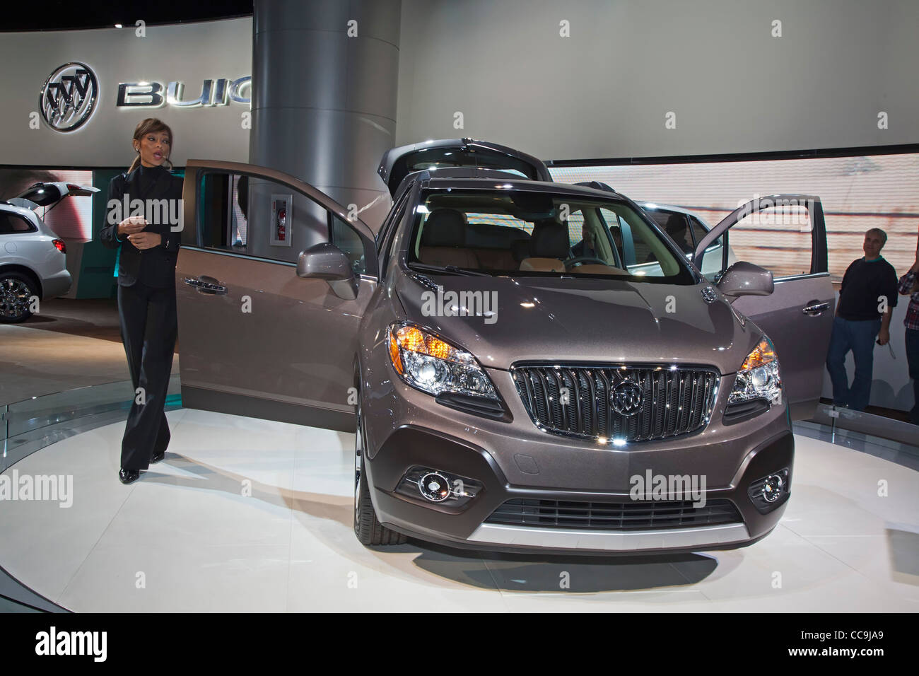 Detroit, Michigan - The Buick Encore on display at the North American International Auto Show. Stock Photo