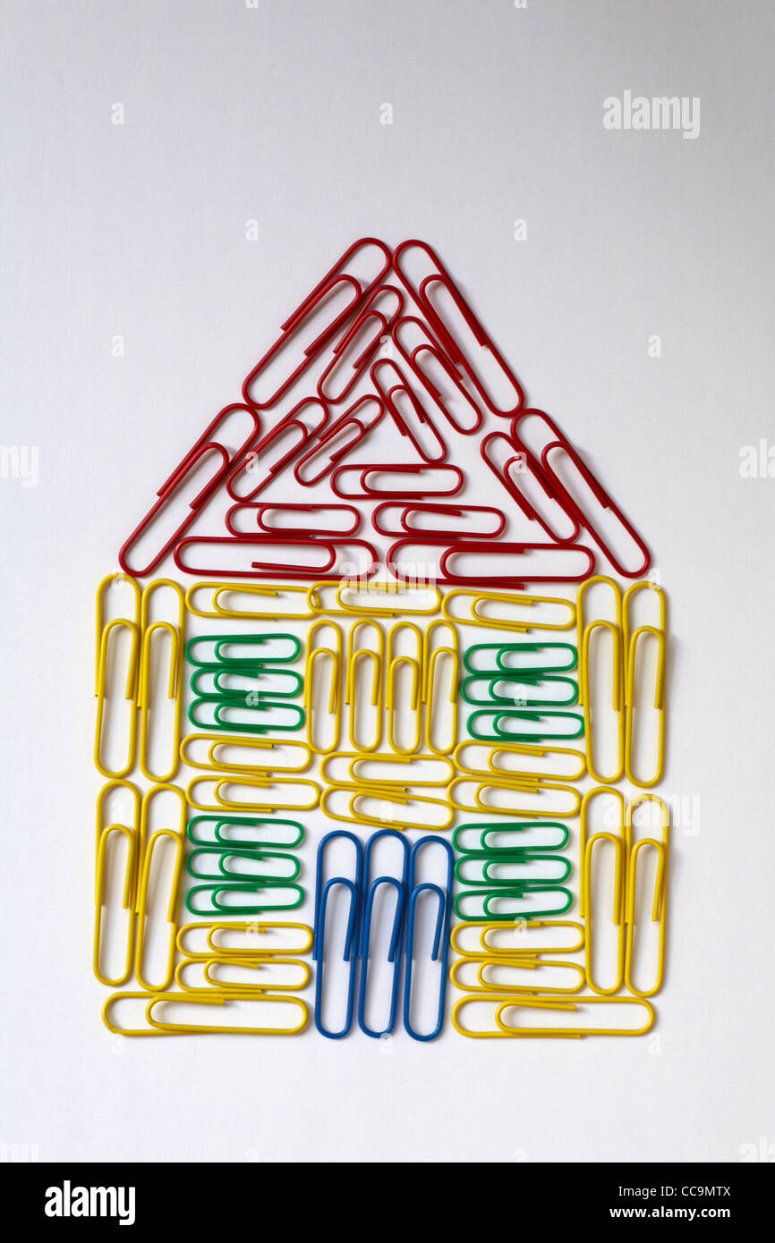 Paperclip house paperclips hires stock photography and images Alamy