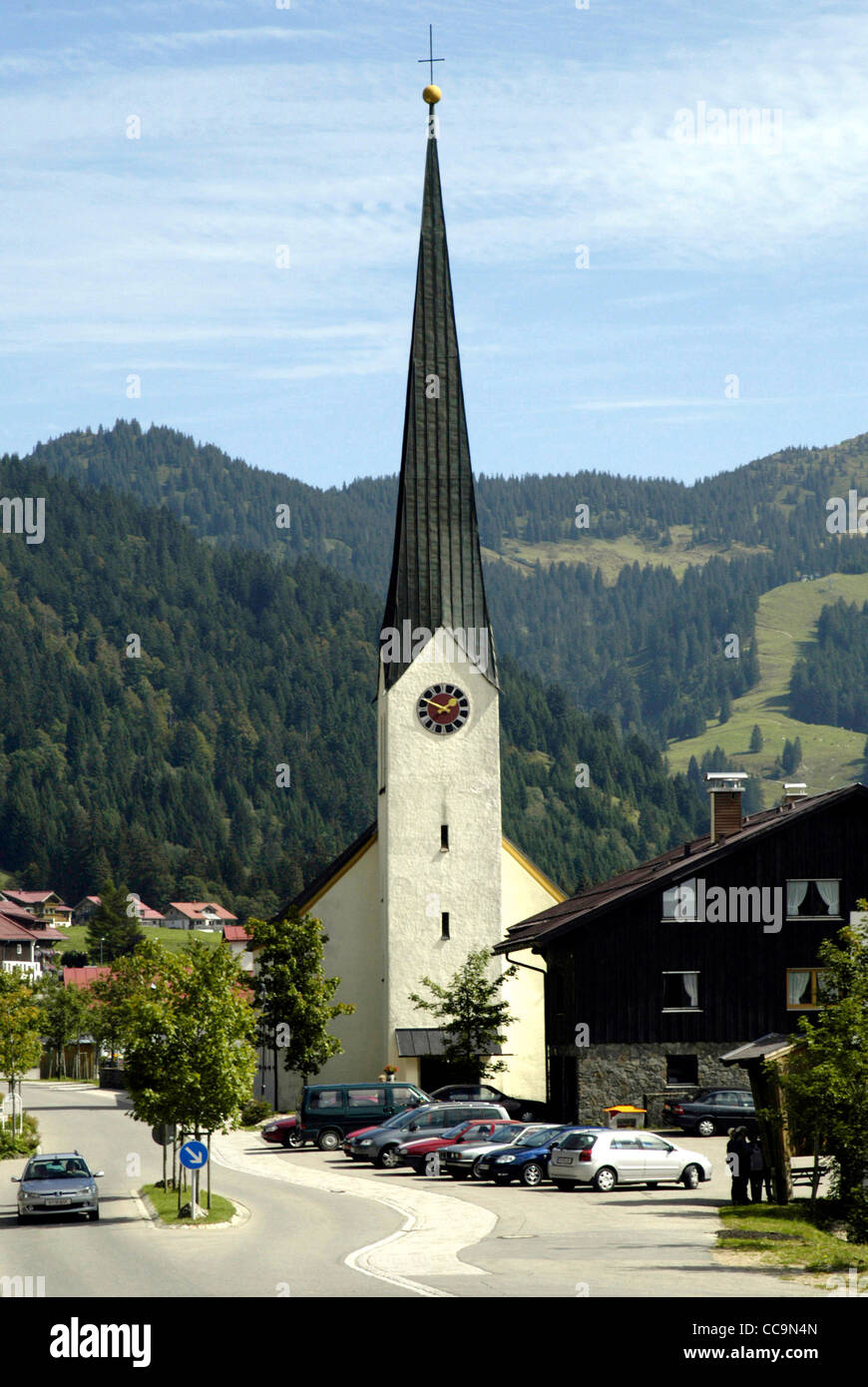 Mountain village of Balderschwang near Sonthofen in the Allgaeu. Stock Photo
