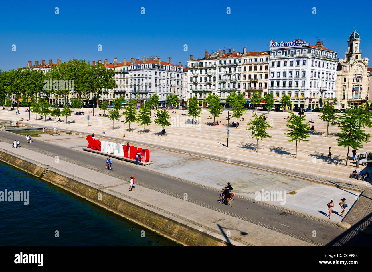 Only Lyon Sign Along The Rh ne River Lyon France UNESCO World 