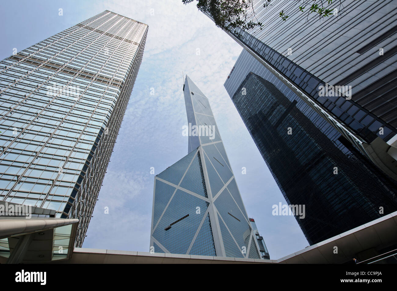 Bank of China Tower, Hong Kong. Stock Photo