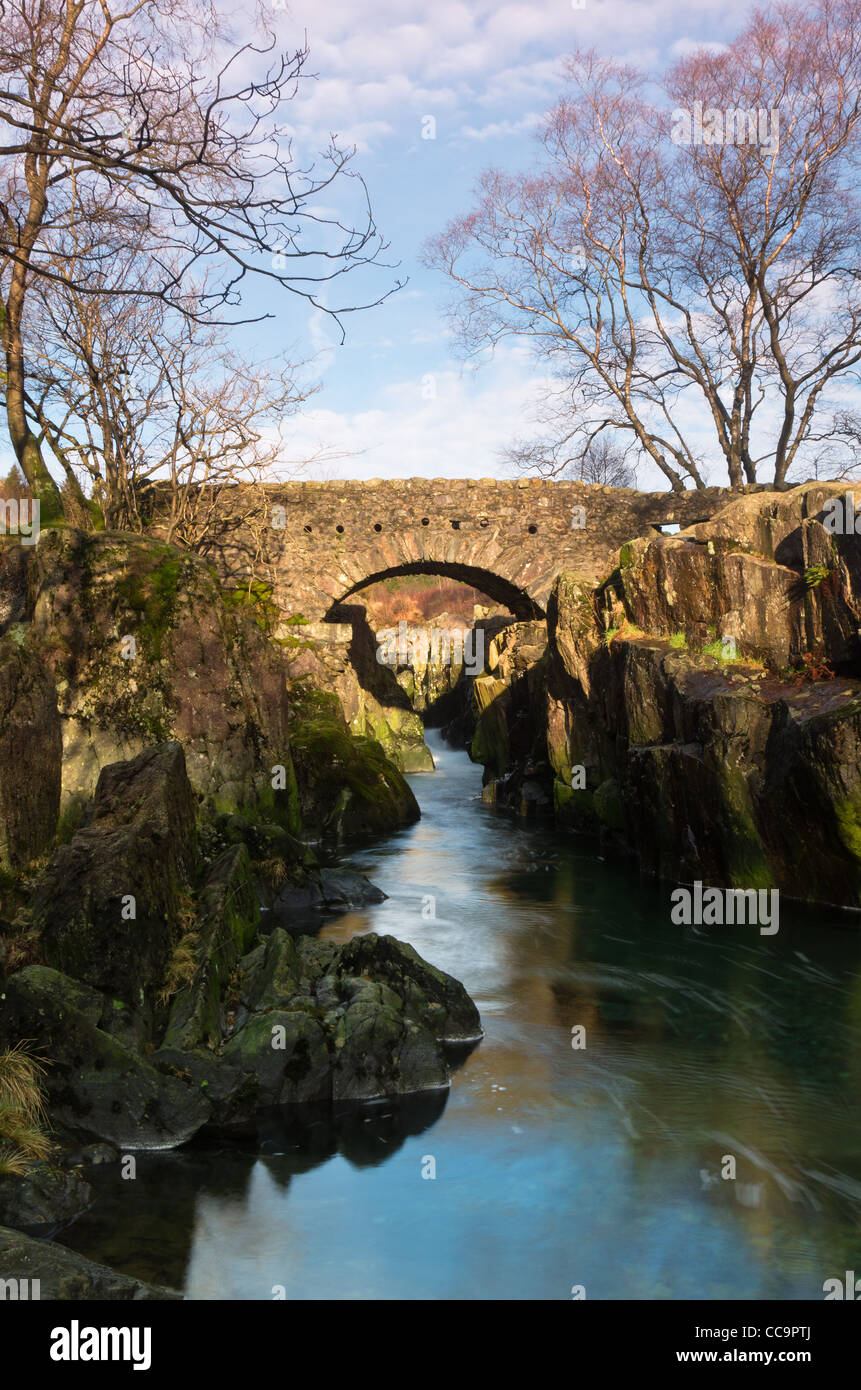 Birks Bridge in the Duddon Valley , Cumbria Stock Photo Alamy