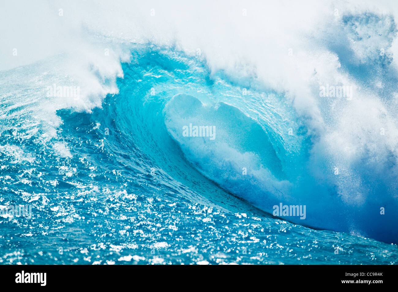Blue Ocean Wave Stock Photo - Alamy