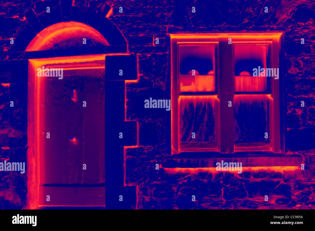 Surreal door and window, County Mayo, Ireland Stock Photo Alamy