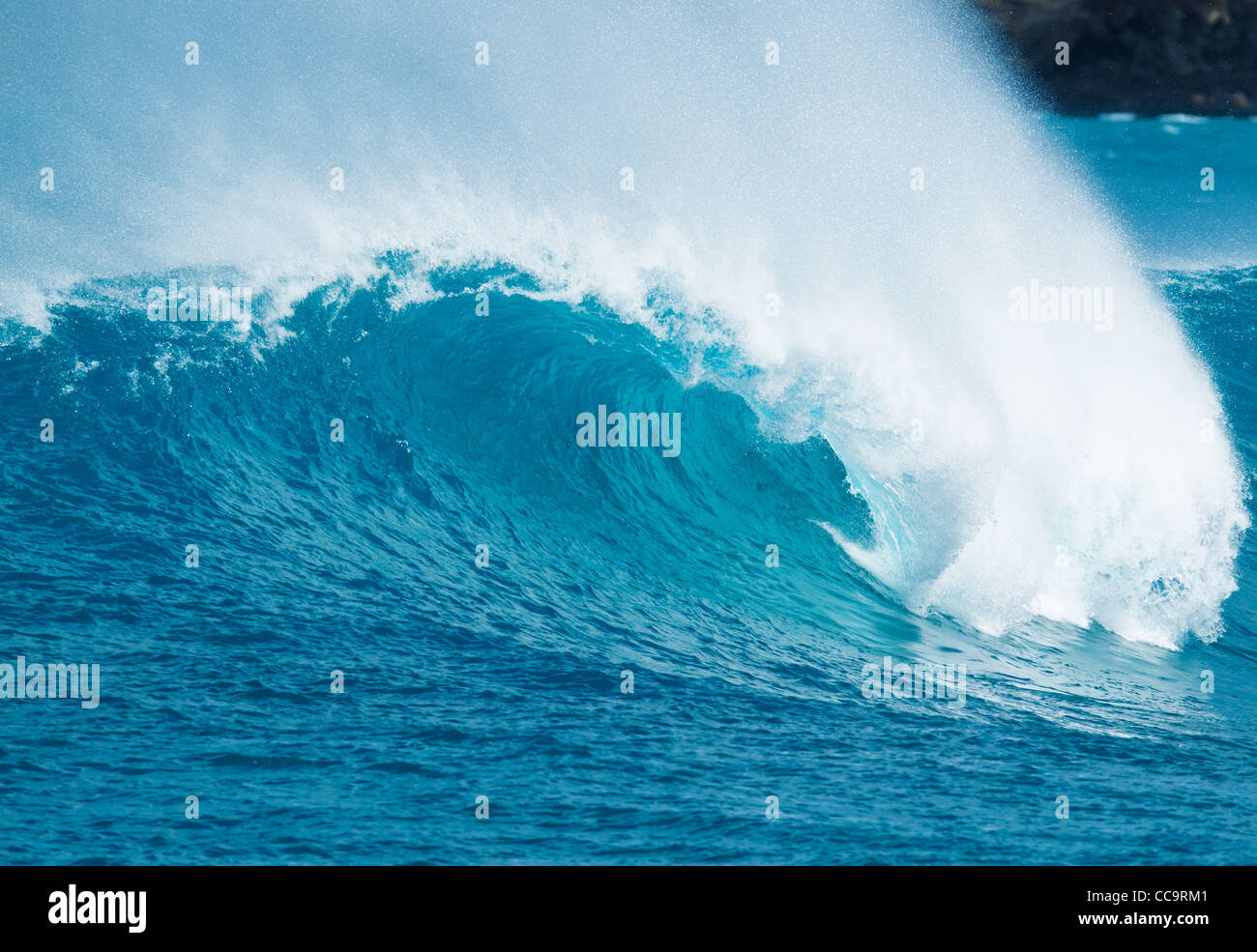 Blue Ocean Wave Stock Photo - Alamy