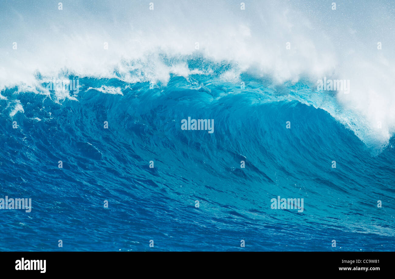 Blue Ocean Wave Stock Photo - Alamy