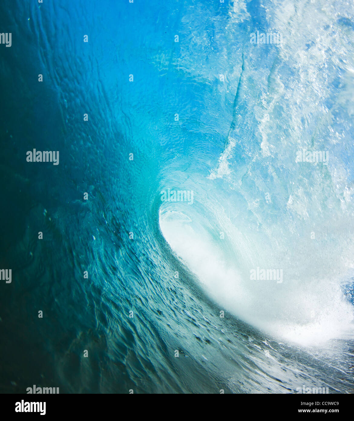 Blue Ocean Wave Stock Photo - Alamy