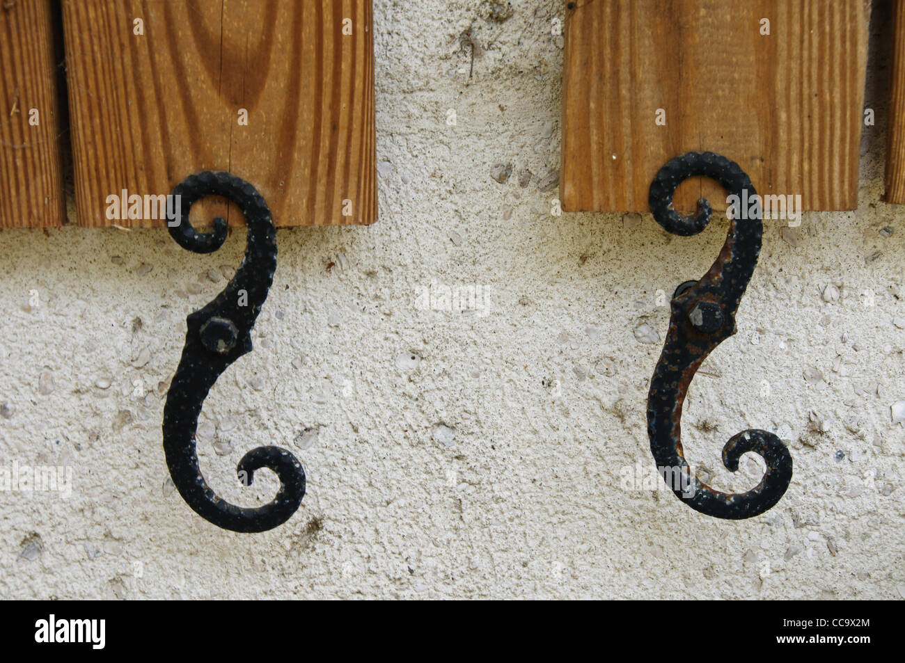 Latches for window shutters, Fort McAllister State Historic Park