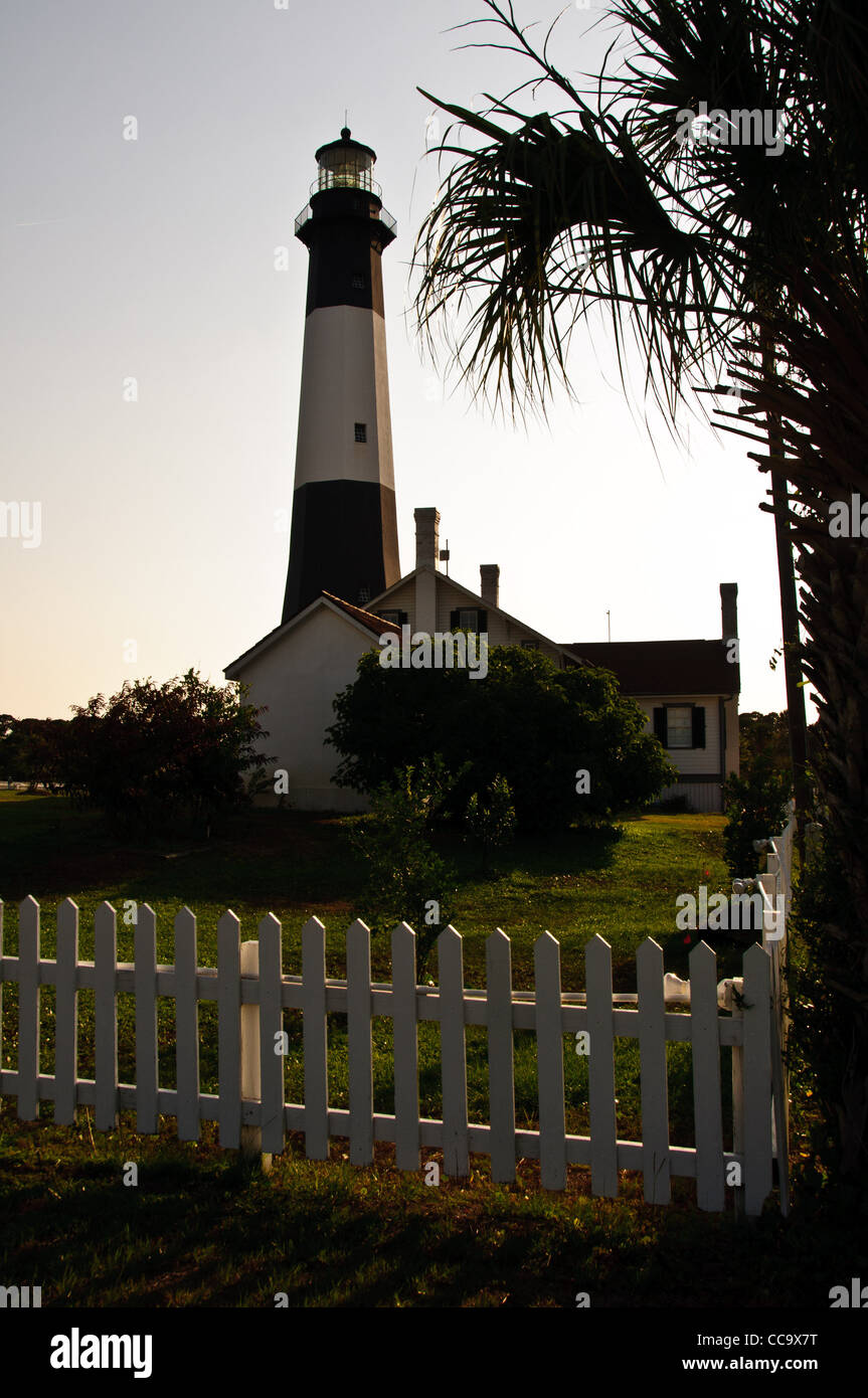 Tybee Island Lighthouse, Taylor Street, Tybee Island, Stock
