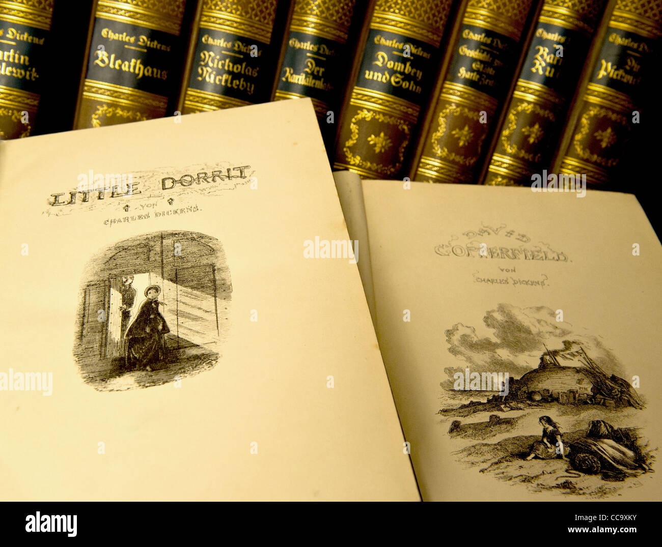 Die Werke von Charles Dickens; Works of Charles Dickens Stock Photo