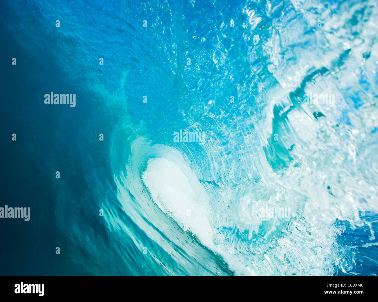 Blue Ocean Wave Stock Photo - Alamy