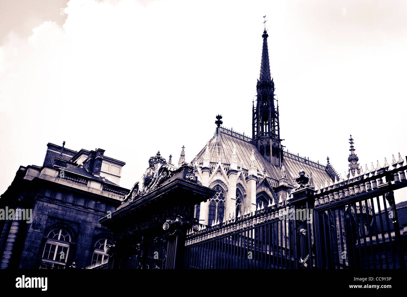 The exterior of Sainte-Chapelle chapel, Paris, France Stock Photo