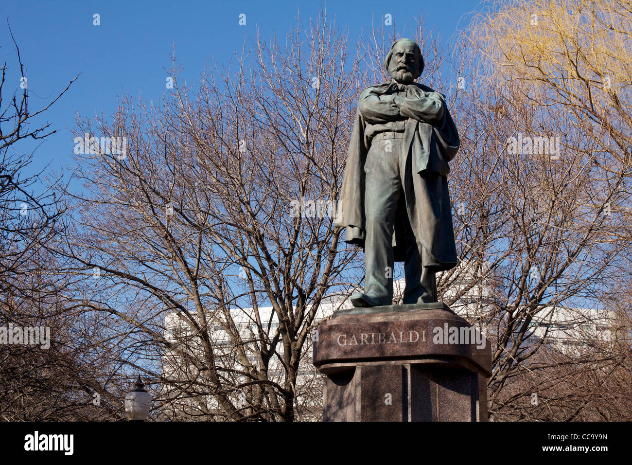 Statue of Giuseppe Maria Garibaldi, Garibaldi Park. Little Italy