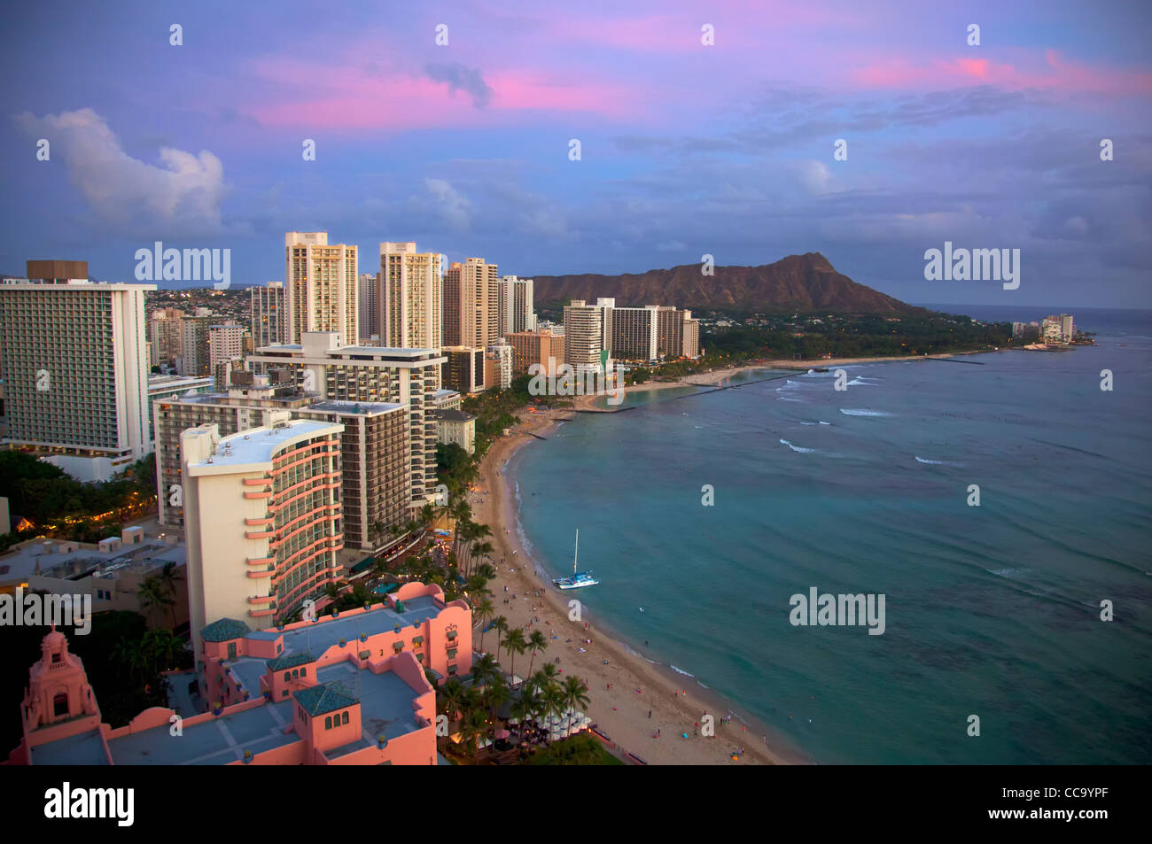 Waikiki Beach Honolulu, Hawaii High Resolution Stock Photography and ...