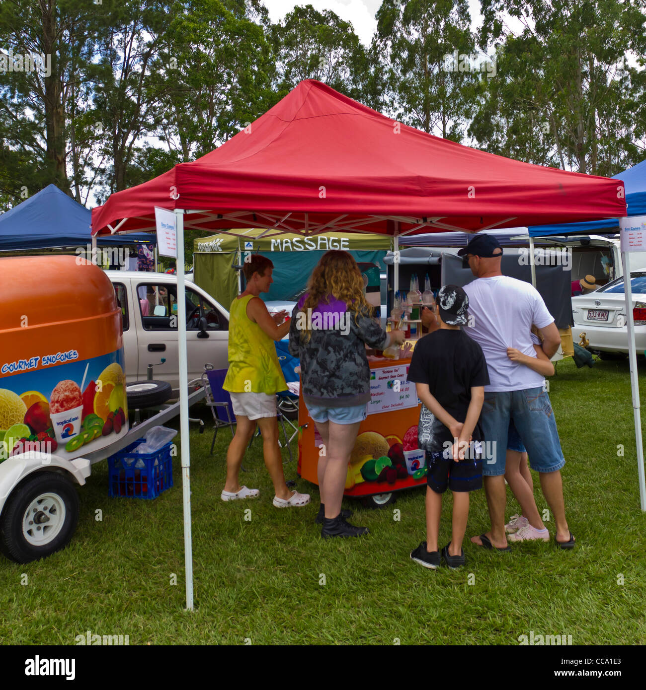 Country produce market at Yandina, Sunshine Coast, Queensland