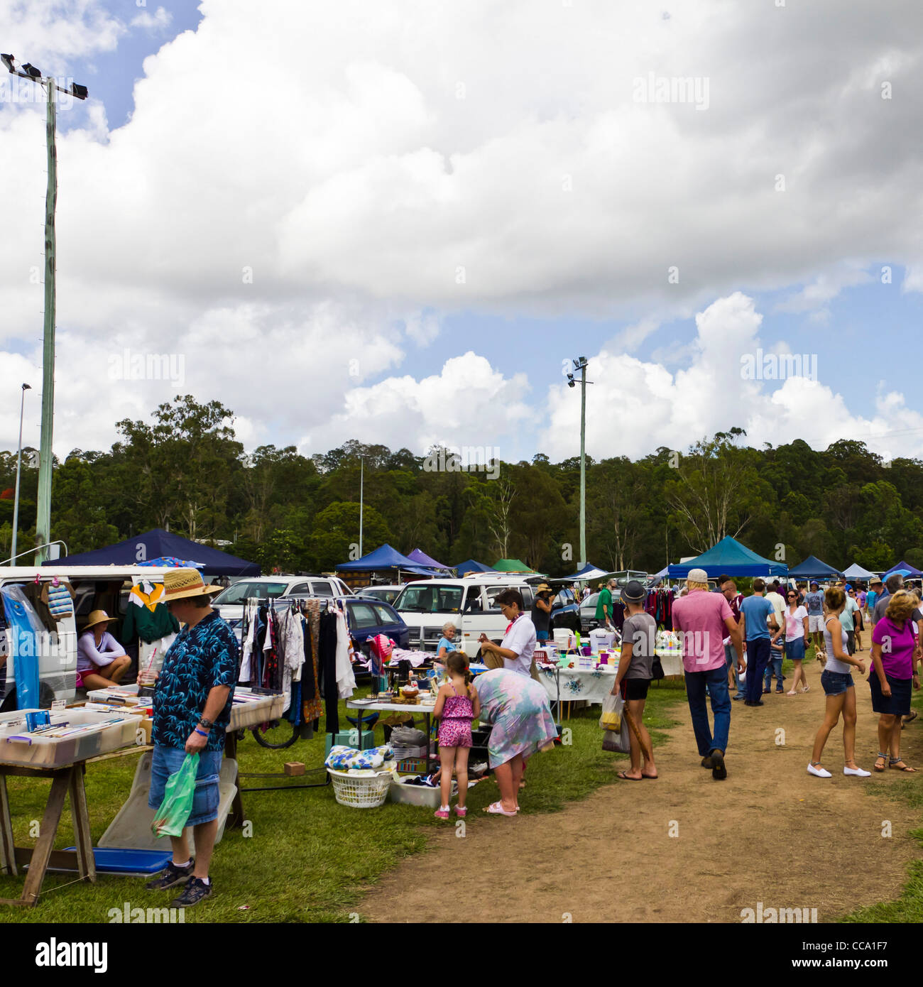 Country produce market at Yandina, Sunshine Coast, Queensland