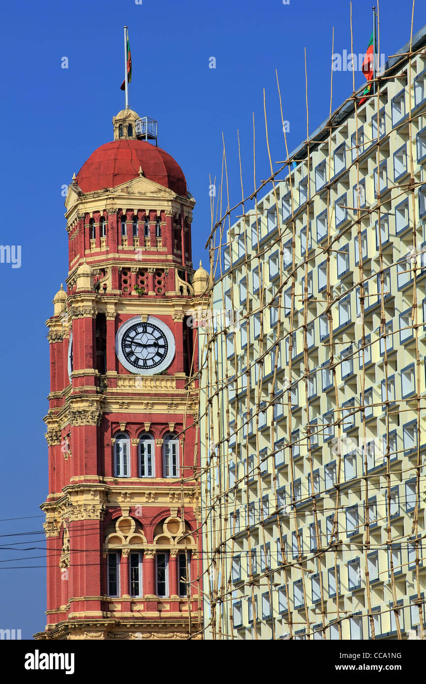 High Court Clock Tower Yangon Myanmar (Burma Stock Photo Alamy