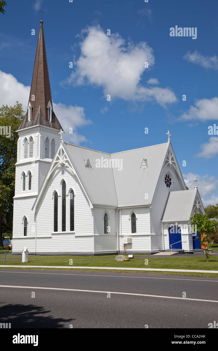 Cambridge, New Zealand. St. Andrews Anglican Church. Stock Photo