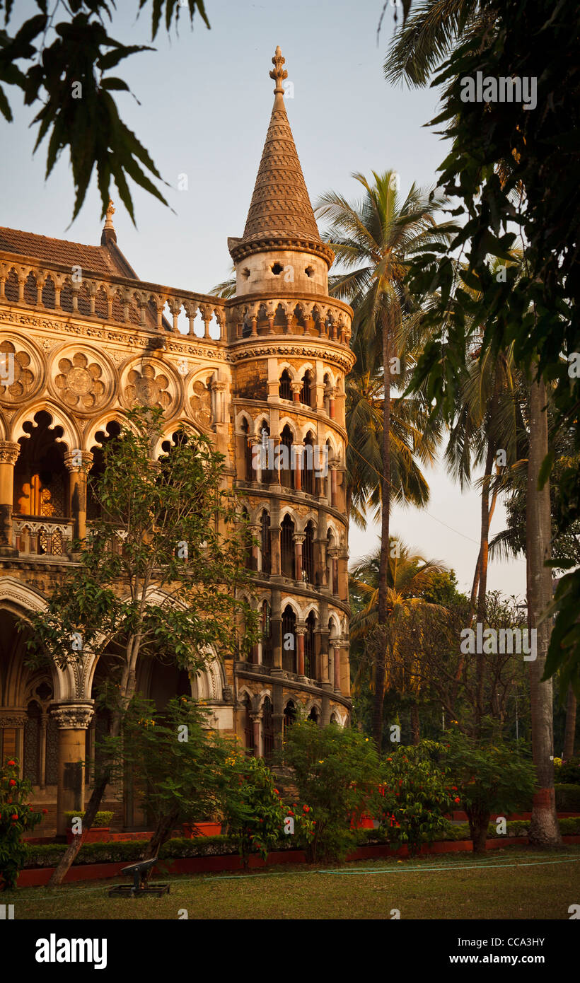 spiral staircase of the university library, Mumbai, Bombay India Stock Photo