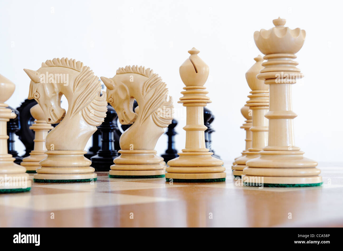 Chess Pieces On Chessboard Symbolic Meaning Stock Photo 1569675175