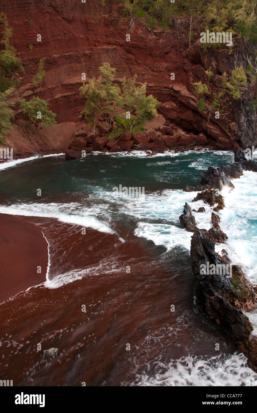 Red Sand Beach, Hana, Maui, Hawaii Stock Photo Alamy
