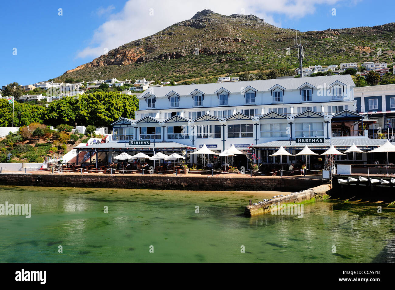 Seafront restaurant in Simon's Town on Cape Peninsula, Western Cape, South Africa Stock Photo