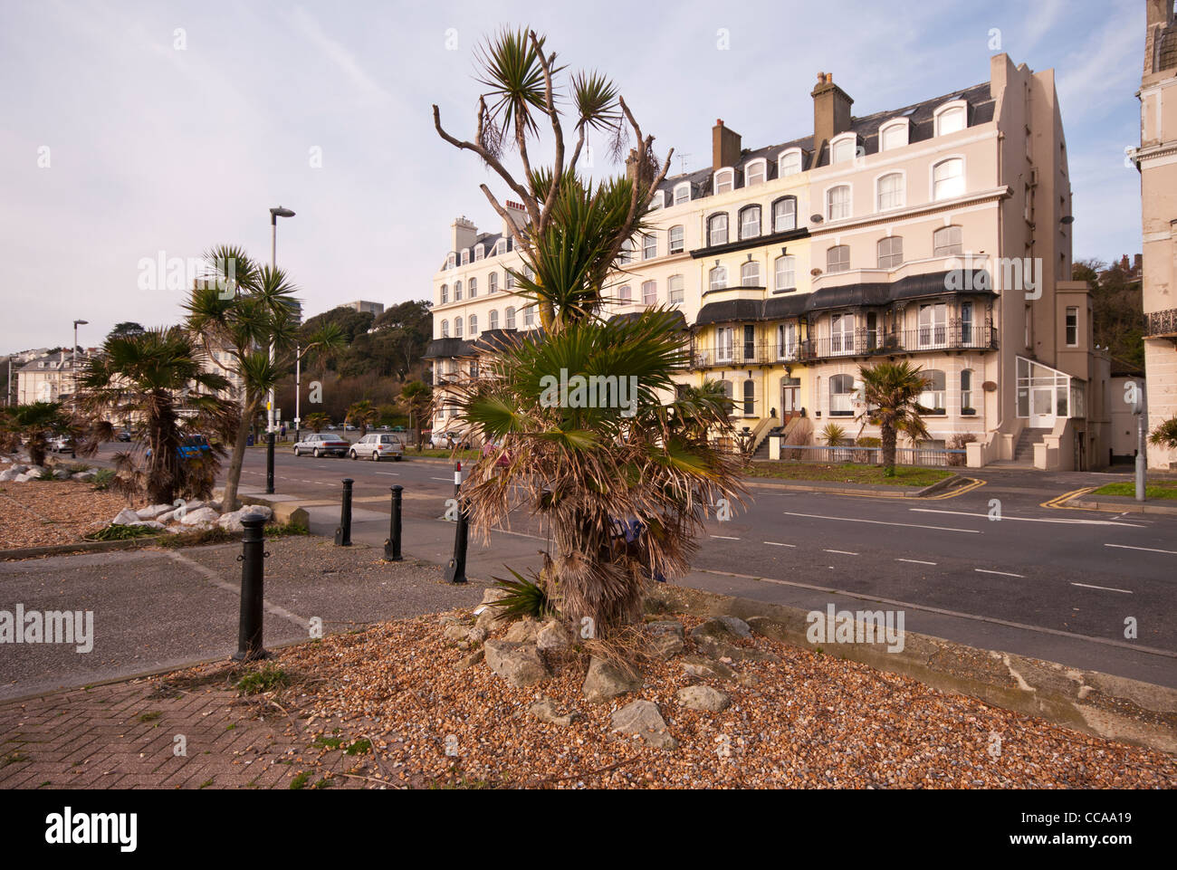 19th Century Victorian Terrace Houses with Stucco Architecture Marine