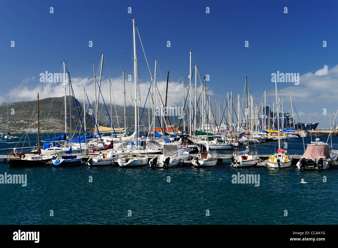 Simon's Town marina on Cape Peninsula, Western Cape, South Africa Stock Photo