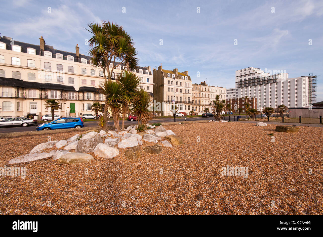 Folkestone Seafront Marine Parade Folkestone Kent UK Stock Photo