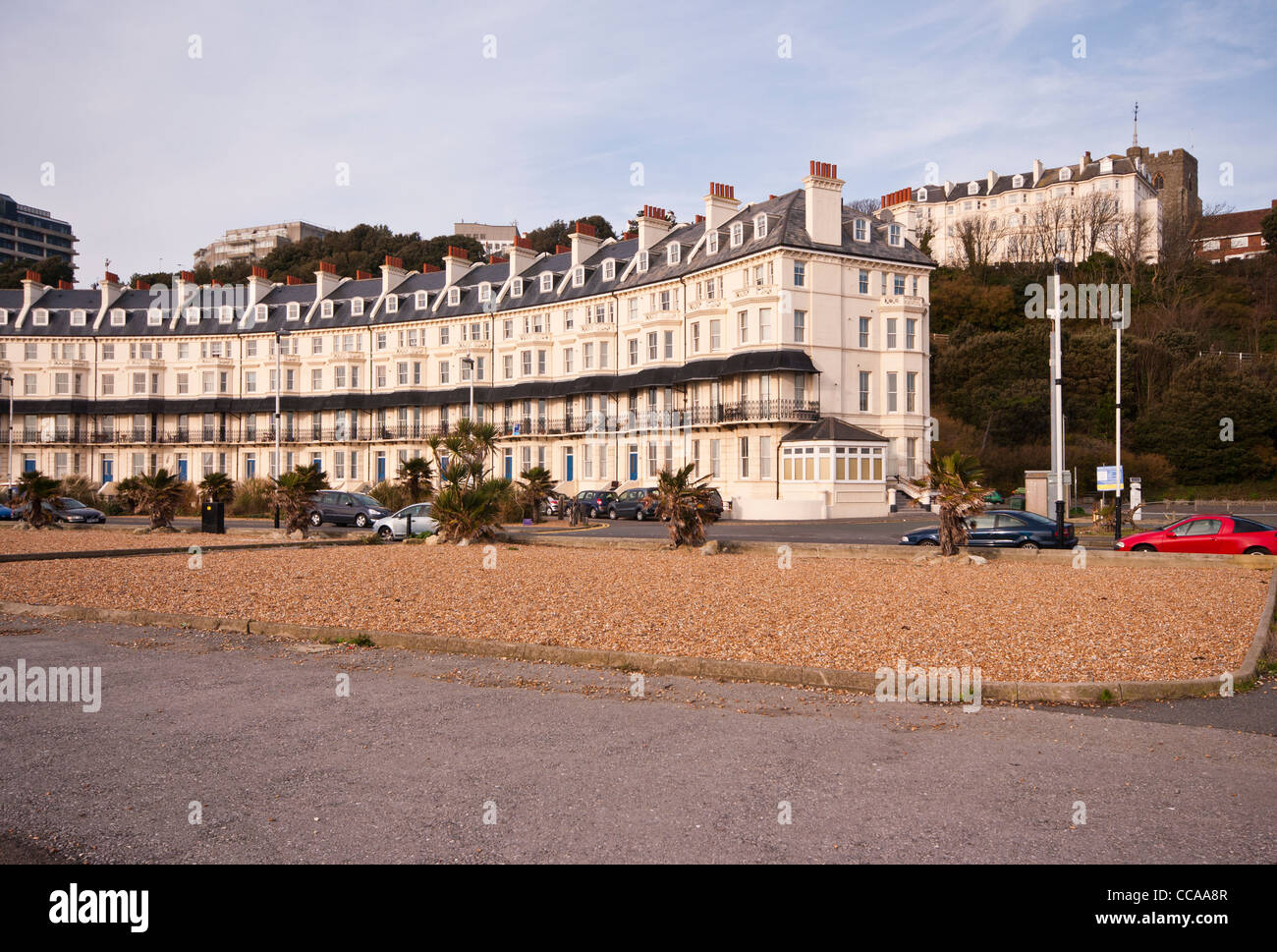 19th Century Victorian Terrace Houses with Stucco Architecture Marine