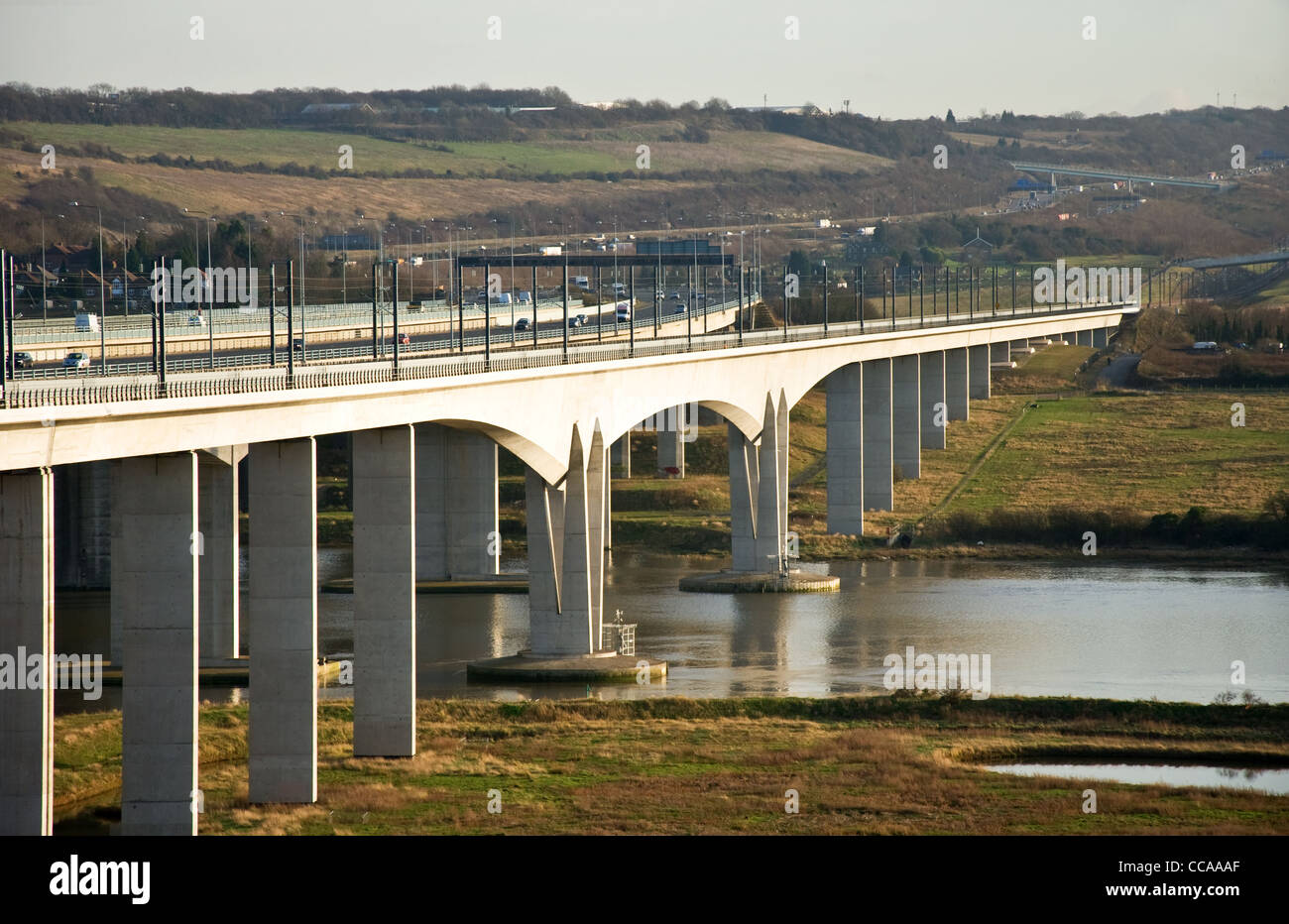 Medway Bridge in Kent England Stock Photo Alamy