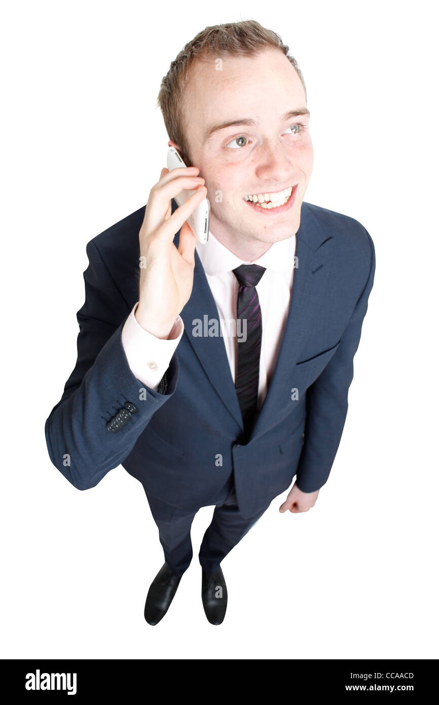Business man talking in cell phone Stock Photo