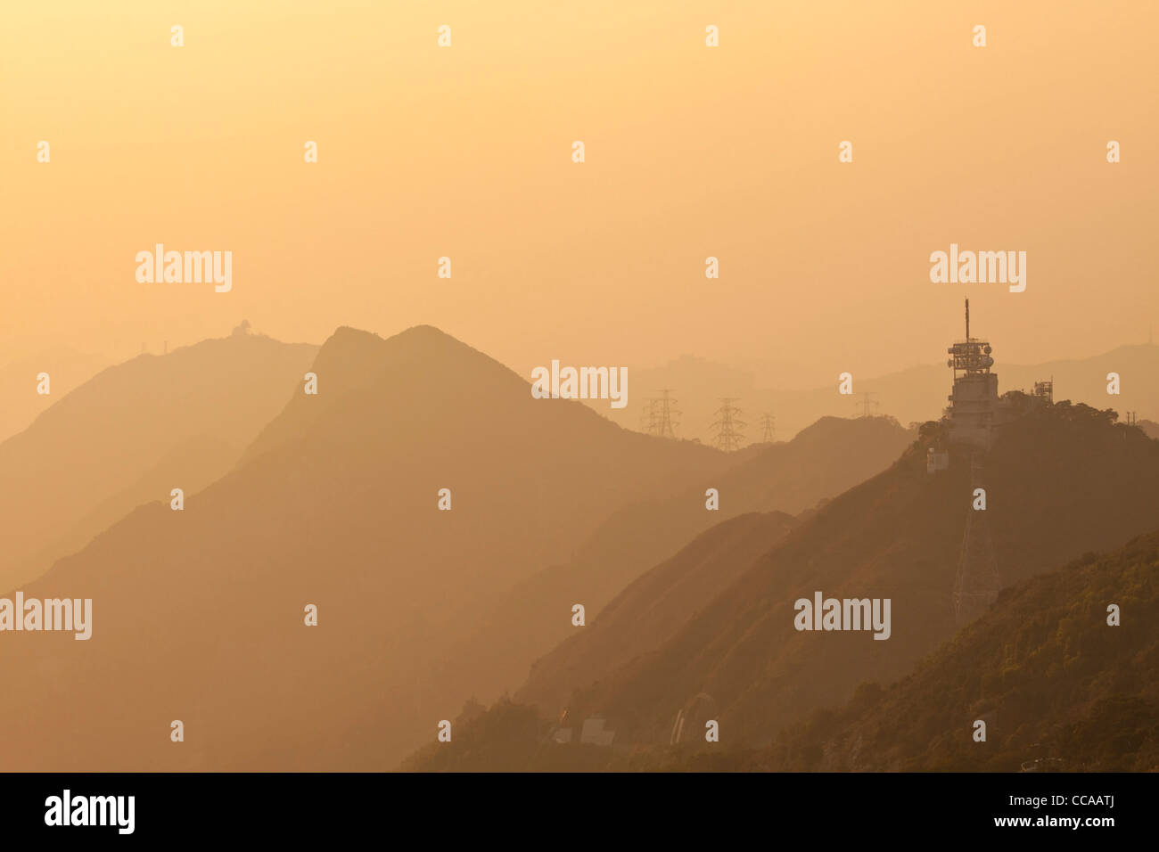 Mountain sunset in Hong Kong Stock Photo - Alamy