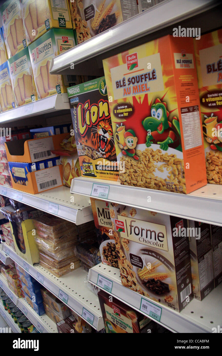 Cereal in a store in Paris Stock Photo - Alamy