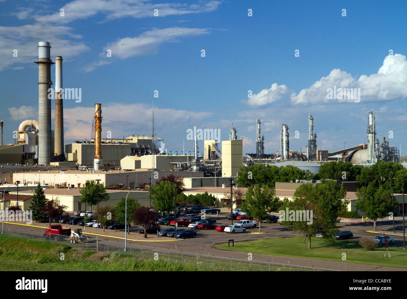 Great Plains Synfuels coal gasification plant near Beulah, North Dakota, USA. Stock Photo