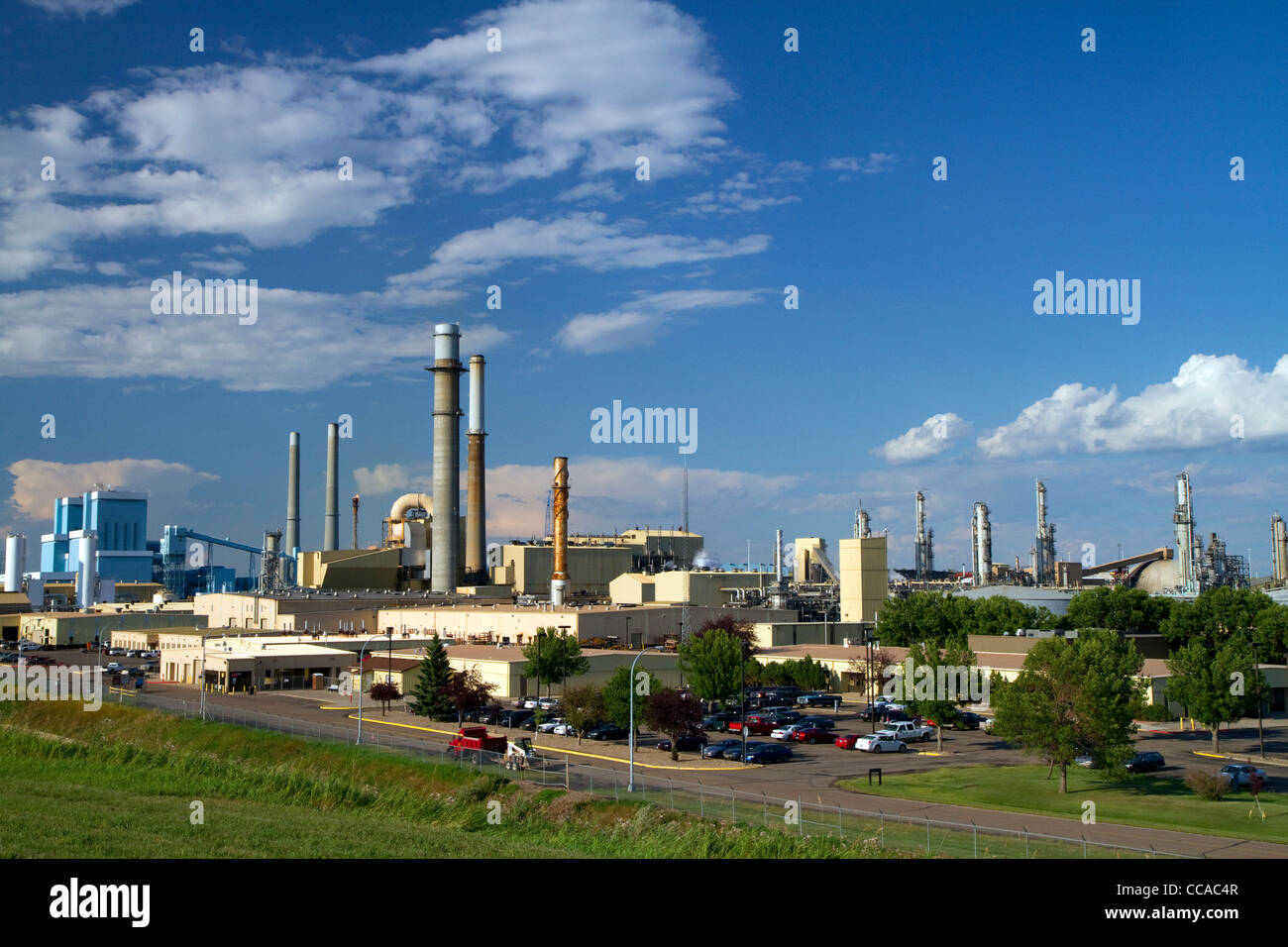 Great Plains Synfuels coal gasification plant near Beulah, North Dakota, USA. Stock Photo