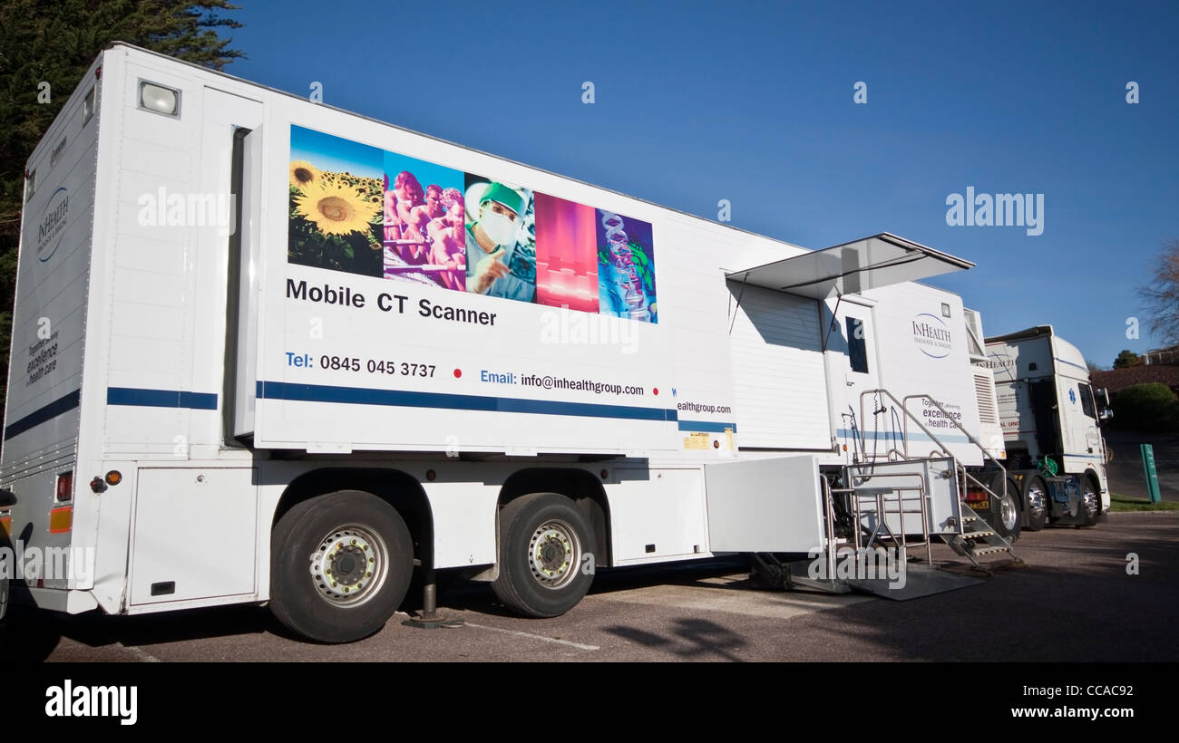 Mobile NHS CT CAT Scanner Stock Photo