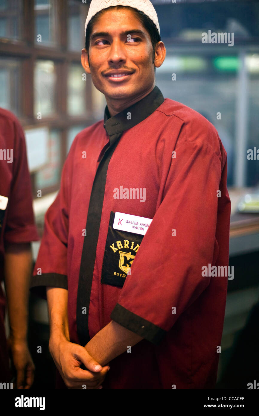 Waiter Sageer Ahmed at Karim's Restaurant, Delhi, India Stock Photo Alamy