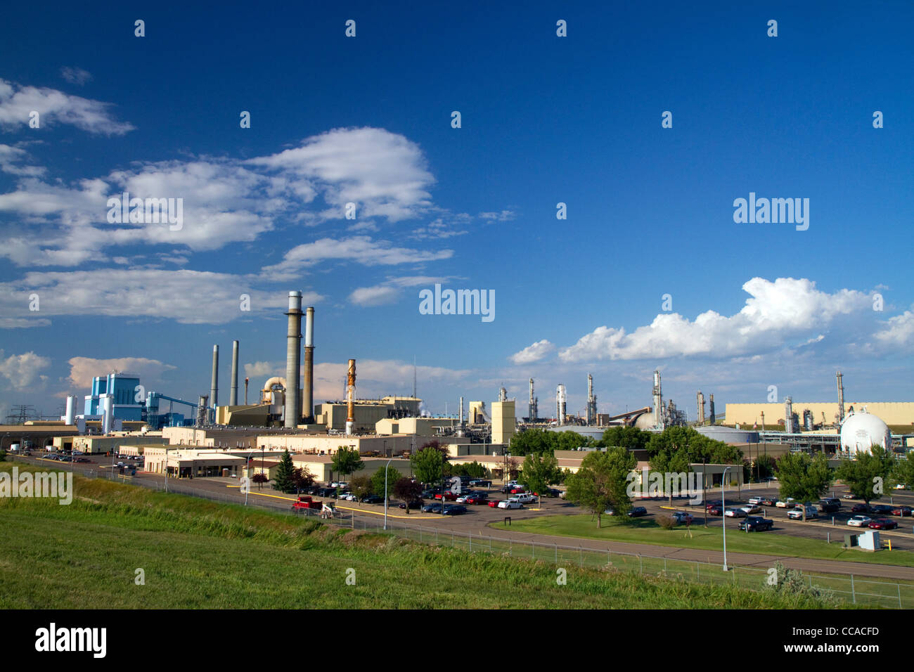 Great Plains Synfuels coal gasification plant near Beulah, North Dakota, USA. Stock Photo