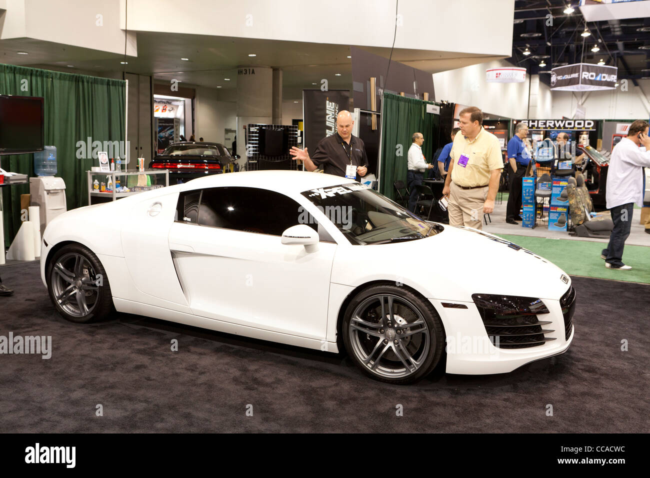 2012 Audi R8 sports car at SEMA Stock Photo