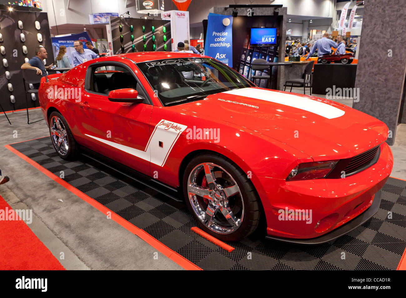 2012 Roush Barret-Jackson Ford Mustang on display at car show Stock Photo