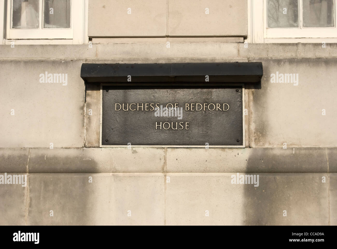 name plaque for duchess of bedford house, a luxury apartment block in