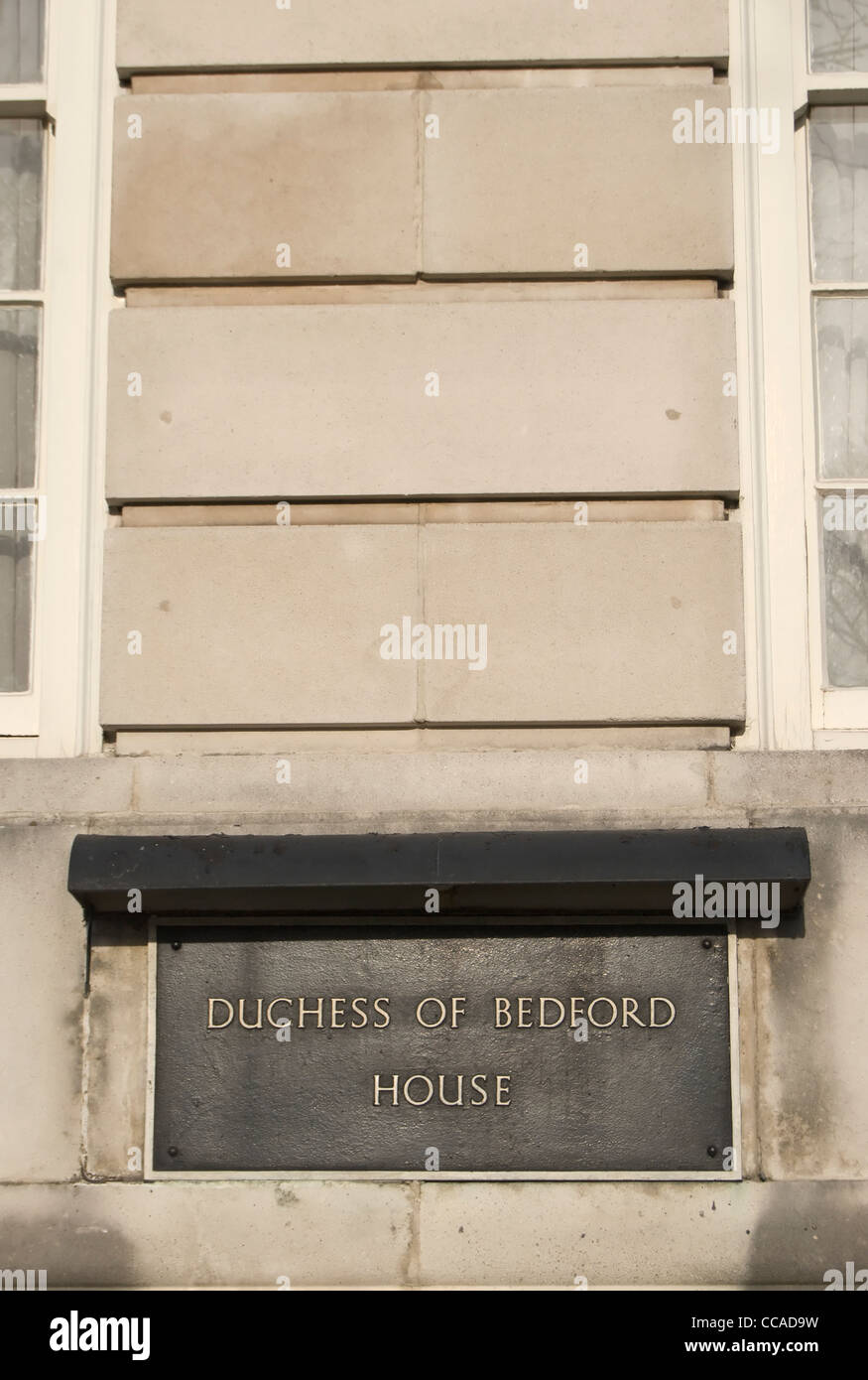 name plaque for duchess of bedford house, a luxury apartment block in
