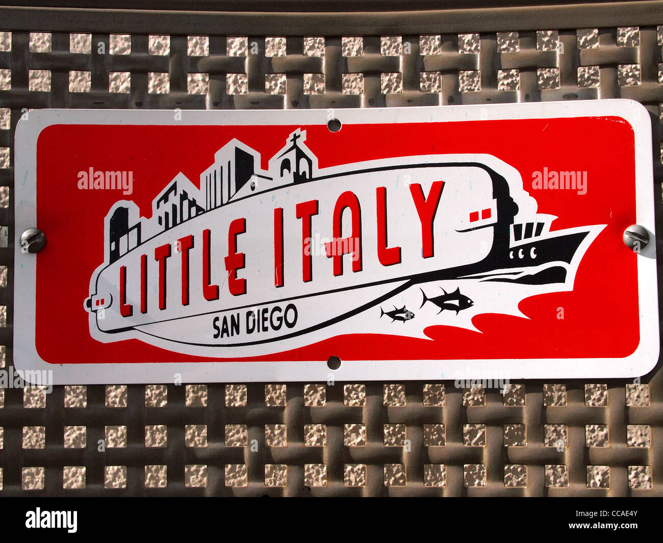 Little Italy sign, San Diego Stock Photo