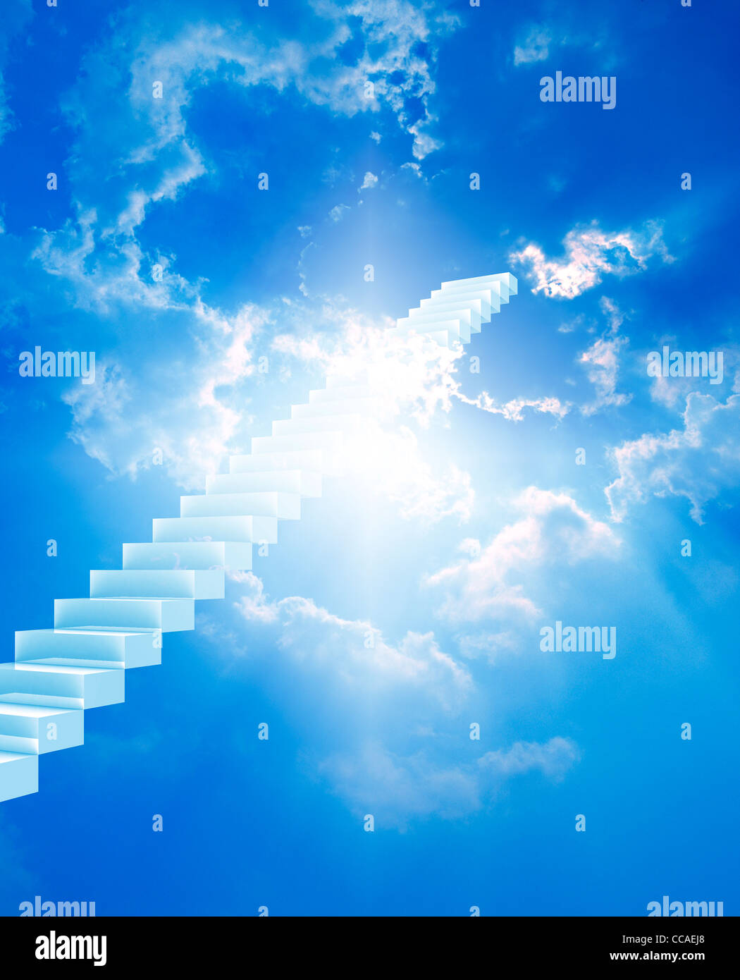 Clouds with stairs hi-res stock photography and images - Alamy
