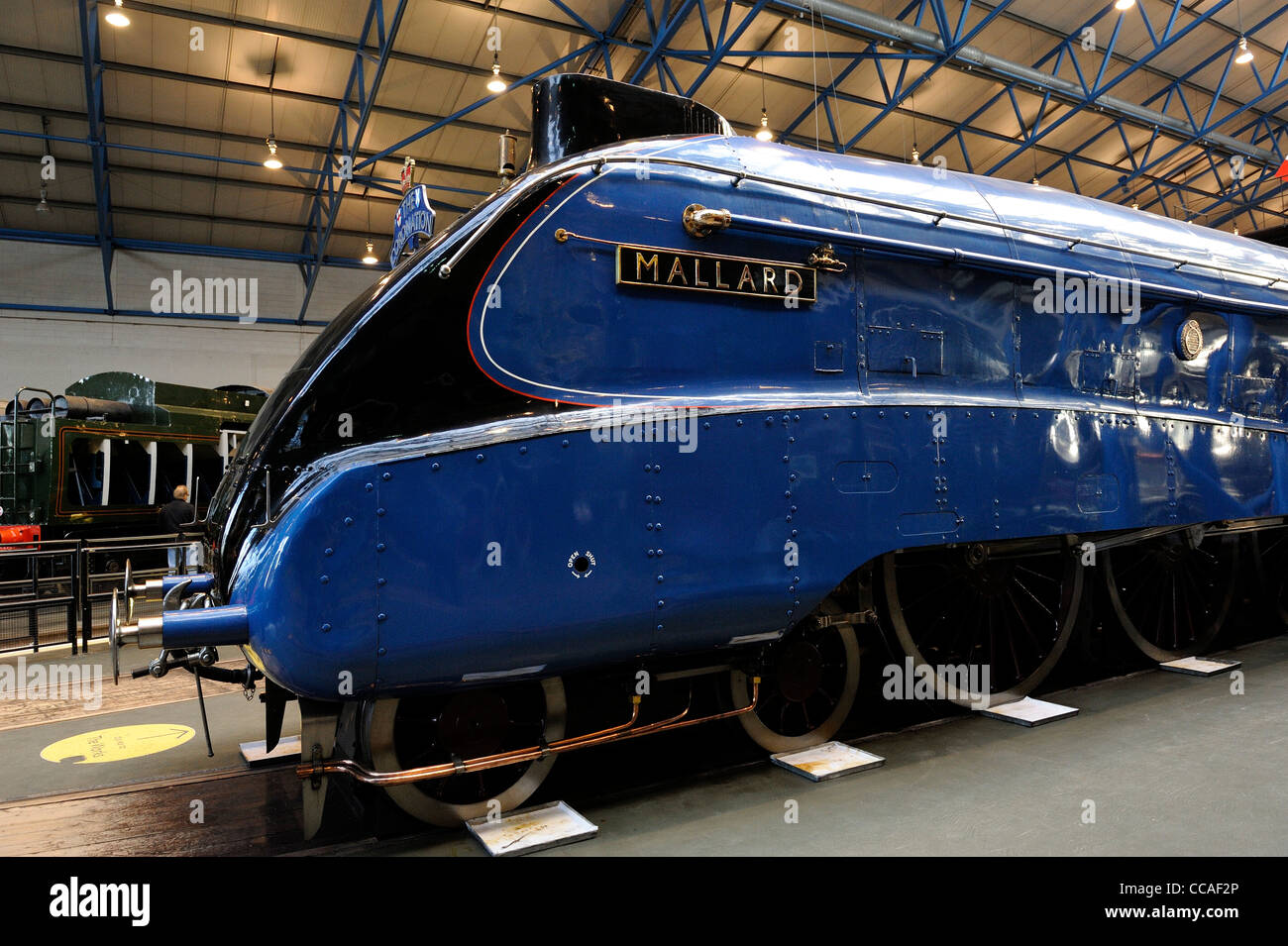 Number 4468 Mallard is a London and North Eastern Railway Class A4 4-6-2 Pacific steam locomotive built at Doncaster, England uk Stock Photo