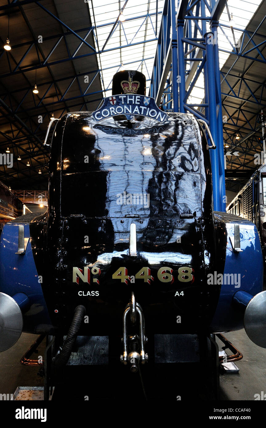 Number 4468 Mallard is a London and North Eastern Railway Class A4 4-6-2 Pacific steam locomotive built at Doncaster, England uk Stock Photo