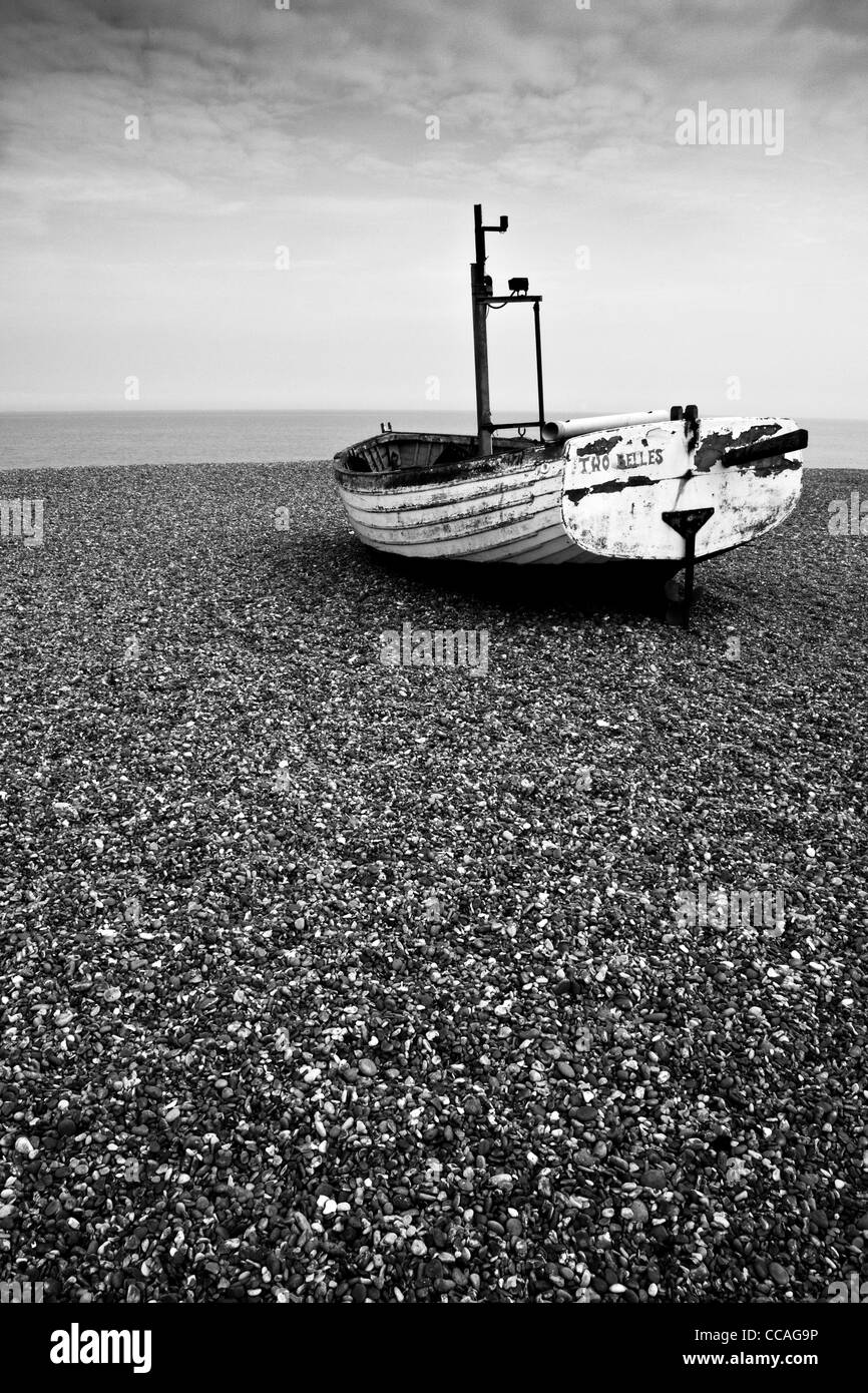 Fishing boat suffolk uk Black and White Stock Photos & Images - Alamy