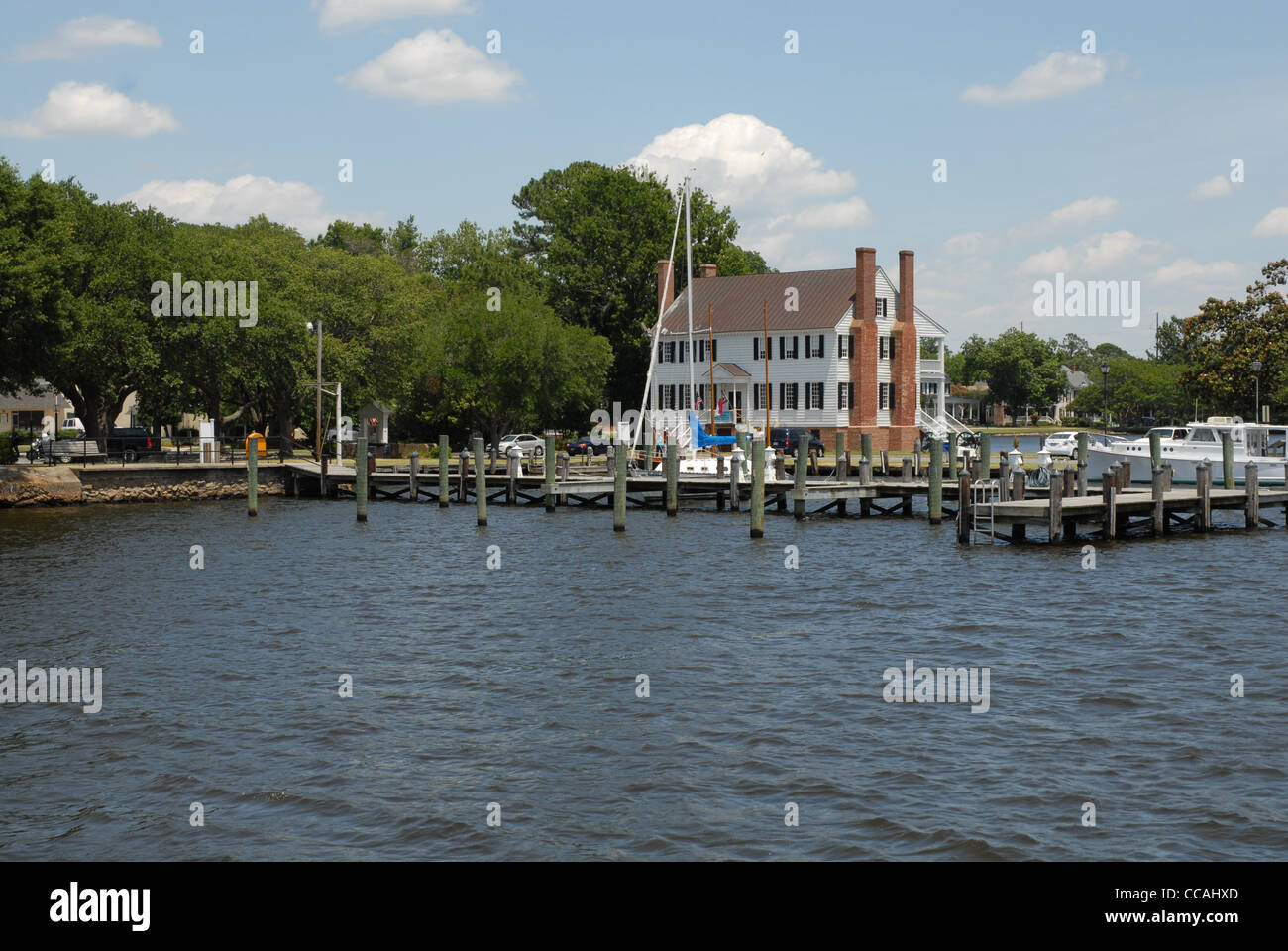 The Barker House built in 1782 is located in Edenton, NC Stock Photo